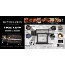 Barbecue à Pellets LG1200FL Legacy LOUISIANA -Barbecue Soldes Magasin barbecue a pellets lg1200fl louisiana 5