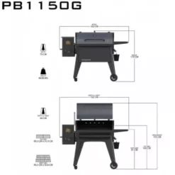 Barbecue à Pellets Navigator 1150 PIT BOSS -Barbecue Soldes Magasin barbecue a pellets navigator 1150g 4