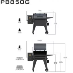Barbecue à Pellets Navigator 850 PIT BOSS -Barbecue Soldes Magasin barbecue a pellets navigator 850g 2