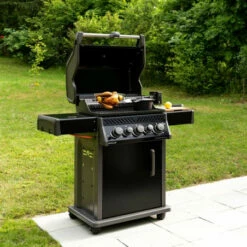 Barbecue Gaz Rogue RB425 RSBPK 3 Brûleurs + Réchaud Lateral + Brûleur Arrière + Rôtissoire - NAPOLEON -Barbecue Soldes Magasin barbecue gaz rogue 425 rsbpk 3 bruleurs rechaud lateral bruleur arriere rotissoire napoleon 1