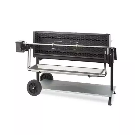 Barbecue Mechoui Acier Noir Sur Chariot Exception 120 Cm 4 Barbecue Mechoui Acier Noir Sur Chariot Exception 120 Cm – Image 2
