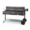 Barbecue Mechoui Acier Noir Sur Chariot Exception 120 Cm -Barbecue Soldes Magasin barbecue mechoui acier noir sur chariot exception