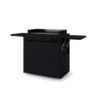 Chariot Plancha Modern 75 Acier Noir Fermé - FORGE ADOUR -Barbecue Soldes Magasin chariot modern acier ferme noir 75
