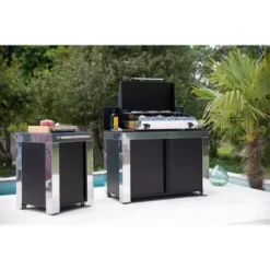 Desserte Felix Compacte Hpl Et Inox - ENO 7 Desserte Felix Compacte Hpl Et Inox - ENO -Barbecue Soldes Magasin desserte felix compacte hpl et inox 2