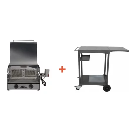 Pack + Grilloir à Gaz 54cm + Chariot - Glm 4 Pack + Grilloir à Gaz 54cm + Chariot - Glm – Image 2