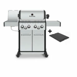 Pack + Barbecue Gaz Baron S 490 Ir Avec Plancha & Rôtissoire + 5 Accessoires - BROIL KING