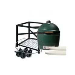 Pack Start BIG GREEN EGG 2Xl Avec Table Modulaire Avec Roues + Conveggtor