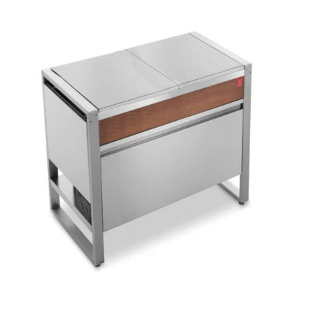 Table Oasi 97 + Plan De Travail Inox - PLANET -Barbecue Soldes Magasin table oasi 97 ice avec refrigerateur d exterieur plancha planet 5